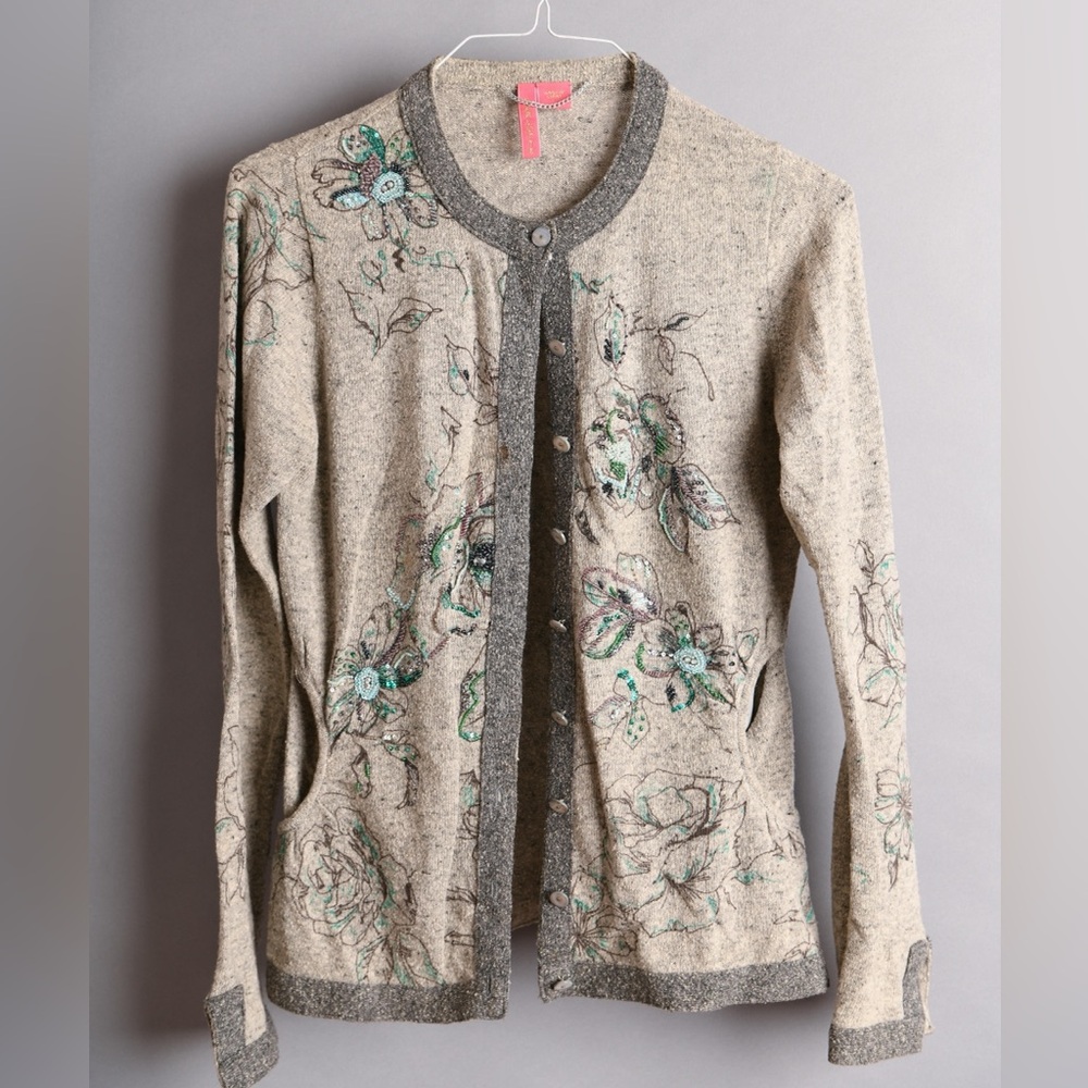 Charlotte Tarantola Nordstrom embellished sweater size L